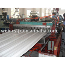 PVC glazed wave title production line